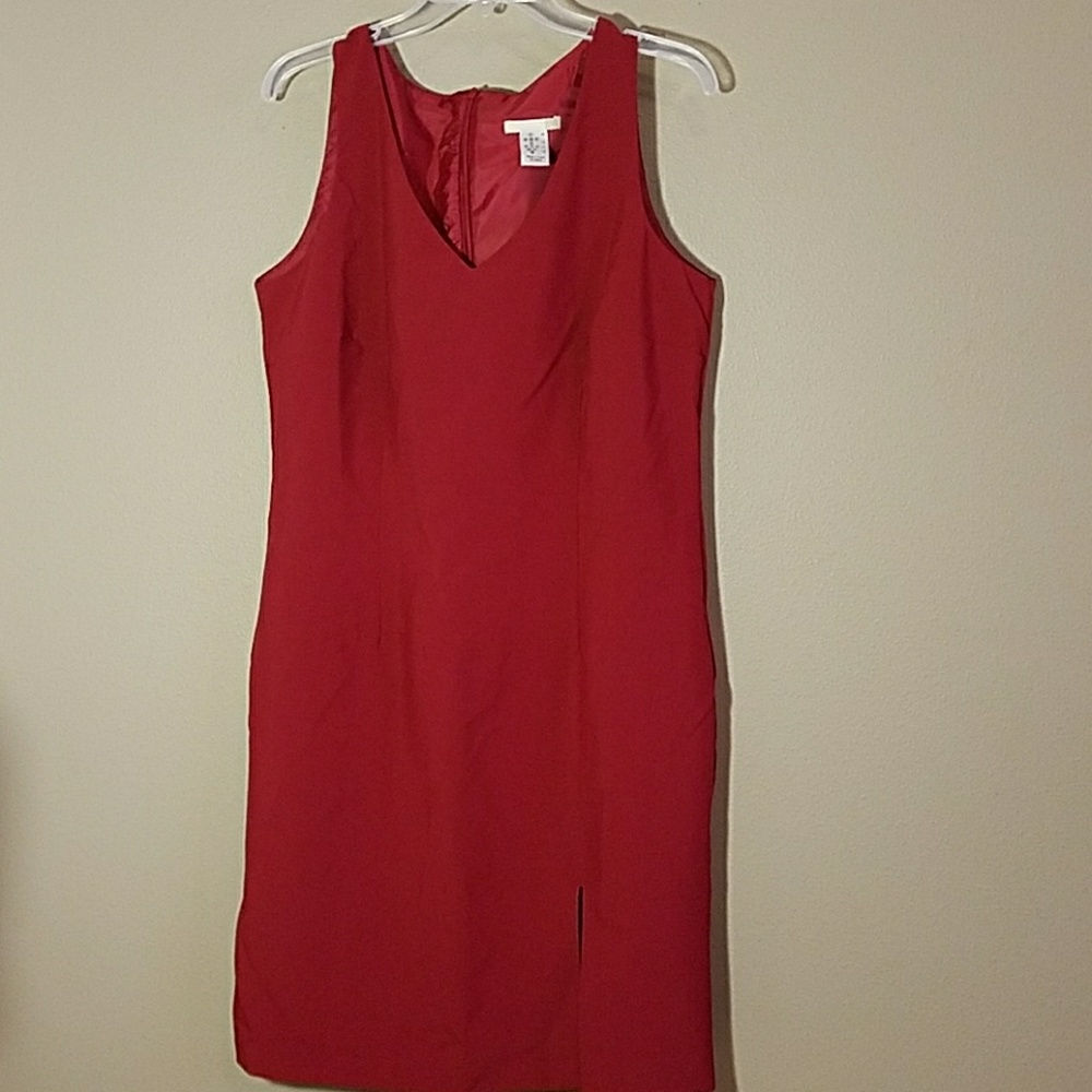 New dark red dress sz 14